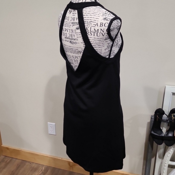 Little Black Dress Womens SZ S. by Very J halter style MINI - Picture 5 of 9